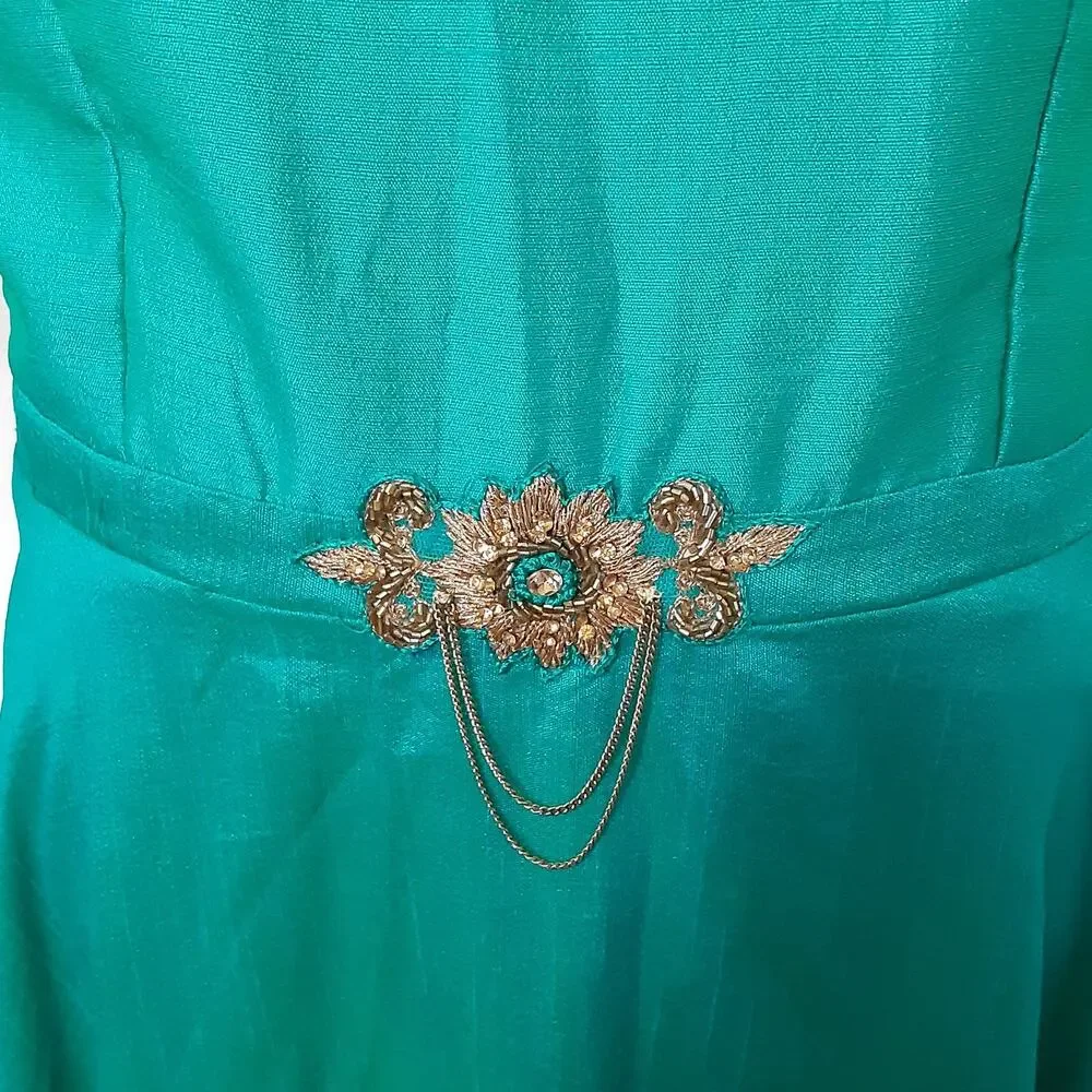 For Kids Indian Dress Disney Princess Jasmine Play Dress Beaded Girls 12/14 Gown